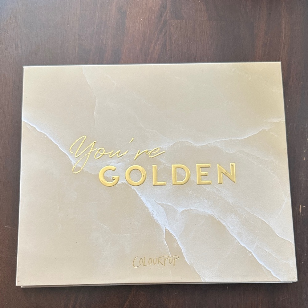 ColourPop You're Golden Palette - Elegant Gold and Cream